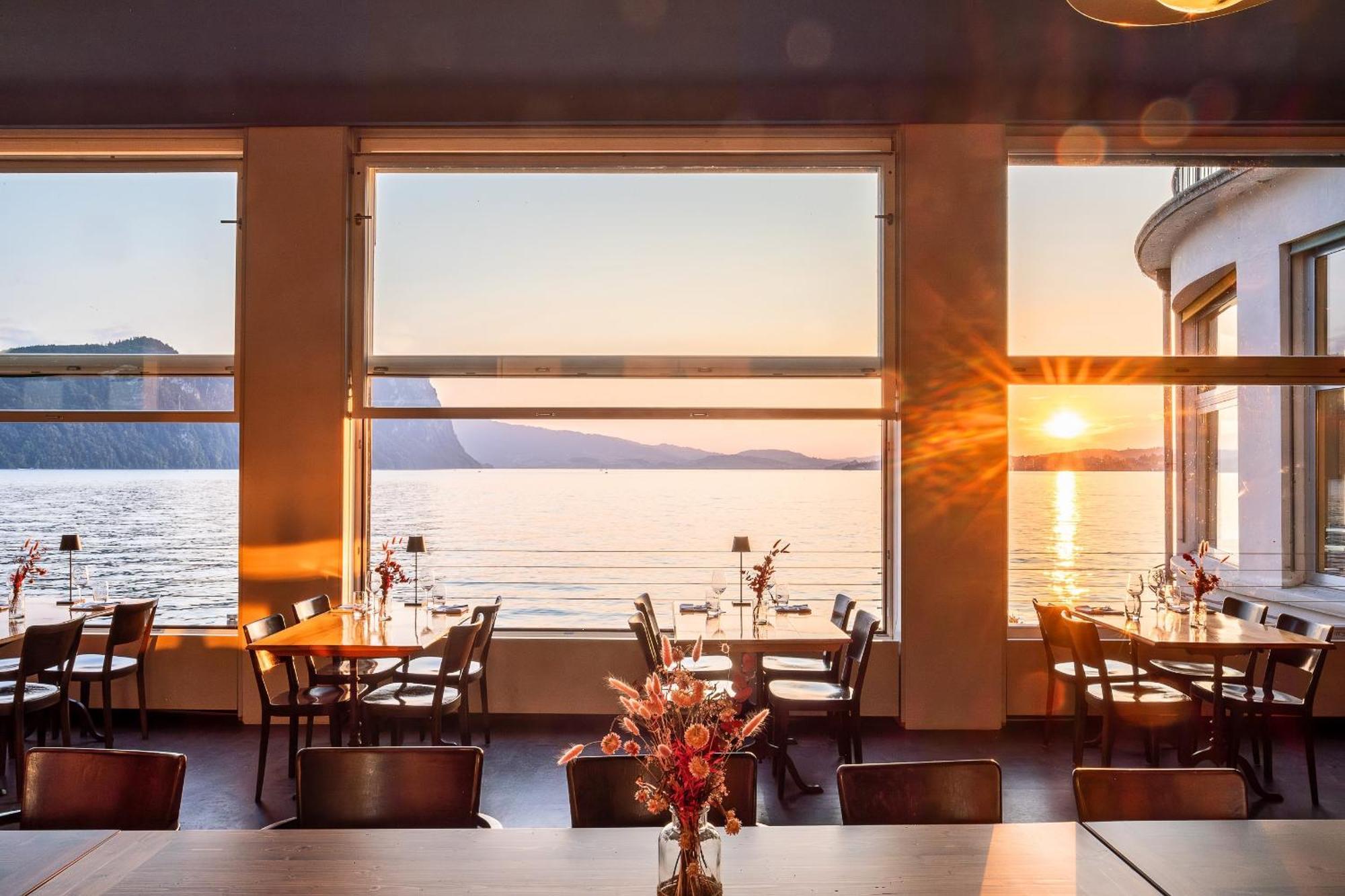 Hotel Terrasse Am See Vitznau Eksteriør billede