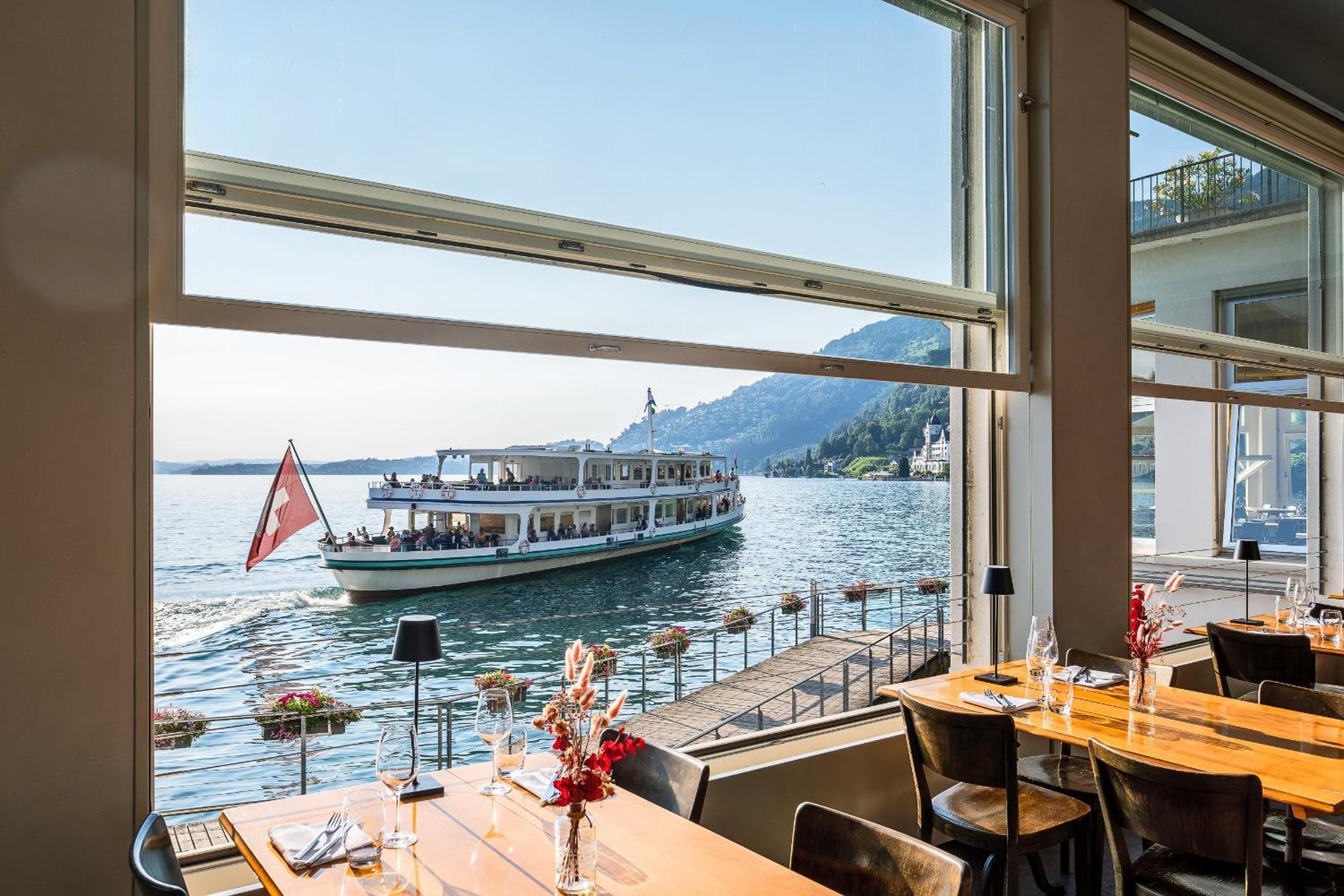 Hotel Terrasse Am See Vitznau Eksteriør billede