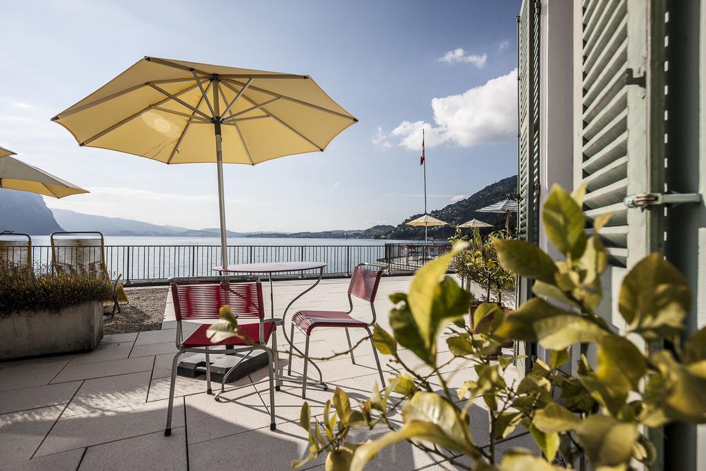 Hotel Terrasse Am See Vitznau Eksteriør billede