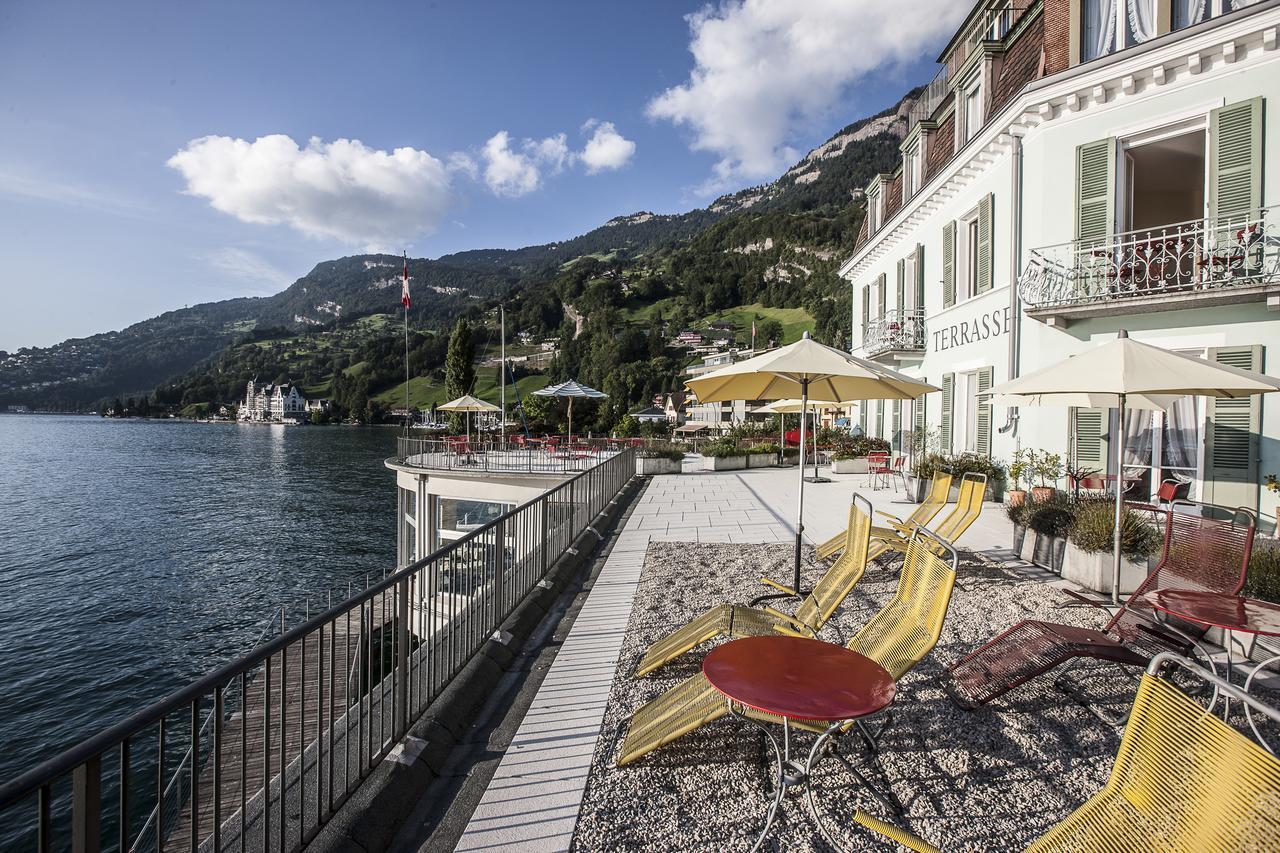 Hotel Terrasse Am See Vitznau Eksteriør billede